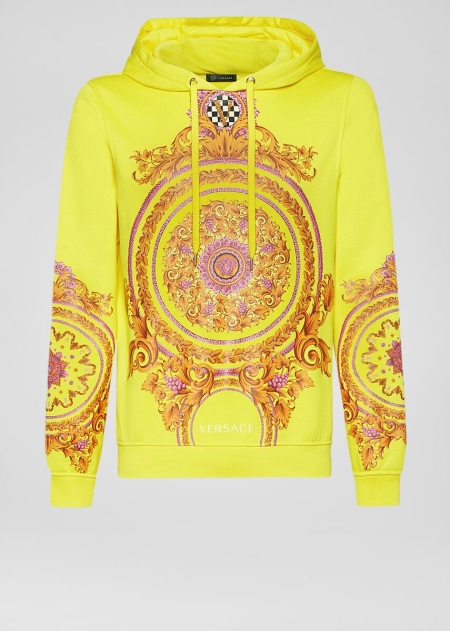 Versace Le Pop Classique Print Hoodie Herr - 260854IKL